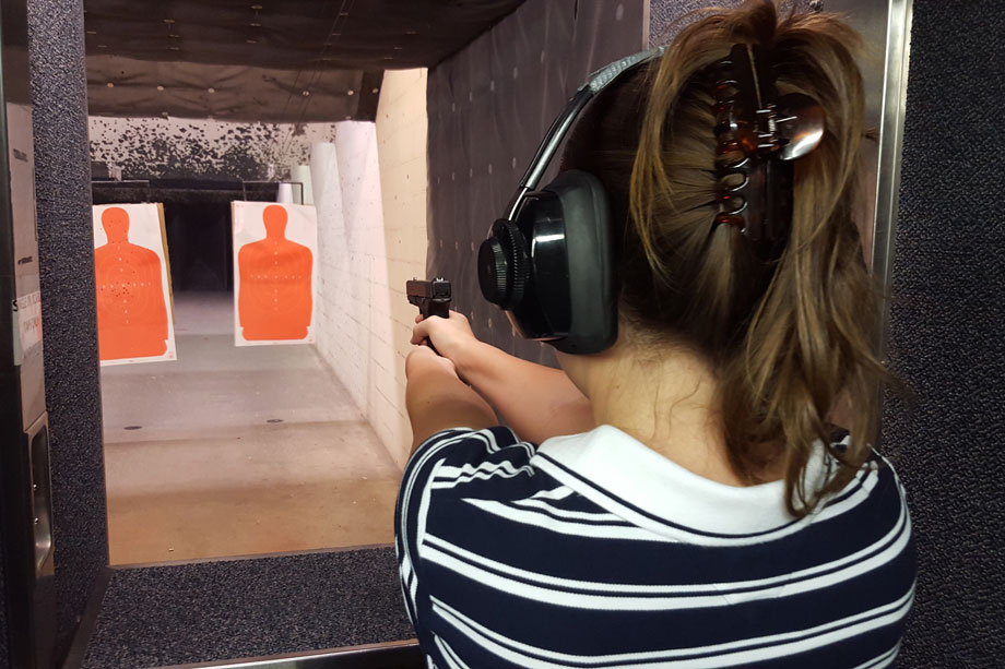 Woman shooting
